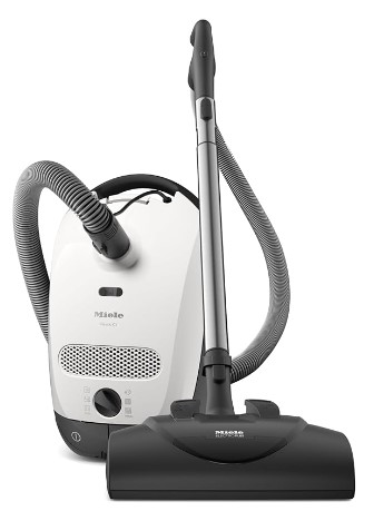 Miele Classic C1 Bagged Canister Vacuum, Lotus White