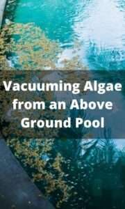 How do you Vacuum Algae from an Above Ground Pool