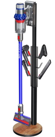 Top 5 External Charging Docks for Cordless Vacuums 4 Docking Station Holder Freestanding Vacuum Stand Rack Compatible with V15 Detect, V11 V10 V8 V7 V6 Cordless Vacuum Cleaners, Floor Docking Station Metal Organizer Bracket with 6 Hooks
