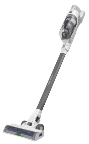 BLACK+DECKER POWERSERIES+ 16V MAX Cordless Stick Vacuum with LED Floor Lights, Lightweight, Multi-Surface, White (BHFEA420J)