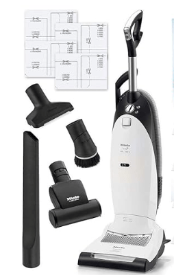 Miele Cat and Dog U1 Dynamic Upright HEPA Vacuum Cleaner with STB101 Turbo Brush Bundle - Includes Miele Performance Pack 16 Type U AirClean Genuine FilterBags + Genuine AH30 HEPA Filter