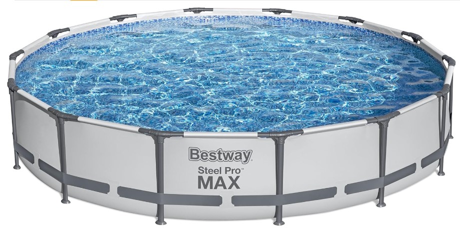 Bestway Steel Pro MAX 14' x 33" Round Above Ground Pool Set | Includes 530gal Filter Pump