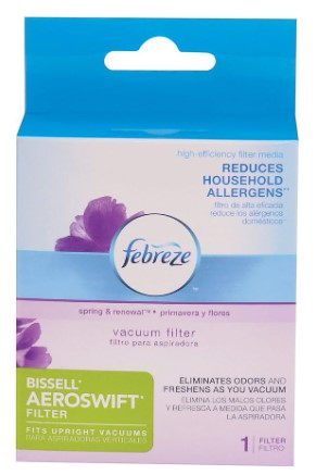 Best Scented Vacuum Discs and Deodorizers for Pet Owners 5 BISSELL Febreze Aeroswift Replacement Vacuum Filter for Upright Vacuums, 11621