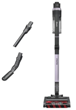 Best Cordless Stick Vacuums for Polished Hardwood Floors 4 Shark Stratos Cordless Vacuum with Clean Sense IQ and Odor Neutralizer, MultiFlex Wand, Includes Crevice Tool & Anti-Allergen Brush, Up To 60 Minute Runtime, Ash Purple, IZ862H