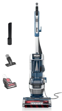 Best Vacuums for Deep-Seated Fur and Dander 3 Shark Upright Vacuum, Stratos with DuoClean PowerFins, HairPro, Powered Lift-Away, Self-Cleaning Brushroll, & Odor Neutralizer Technology, Navy, AZ3002