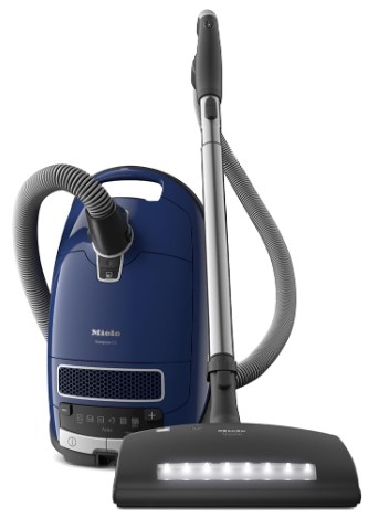 Best Vacuums for Pitted Tile and Deep Grout 3 Miele Complete C3 Marin Bagged Canister Vacuum Cleaner with Electrobrush Floorhead, Suitable for Carpets and Hard Floors, in Marine Blue