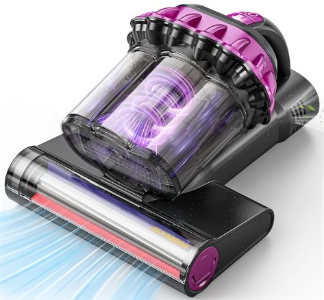 Best Handheld Vacuums for Mattresses: UV-C vs. High-Frequency Agitation 6 Mattress Vacuum Cleaner 550W 18KPa Bed Vacuum Cleaner with Smart Dust Sensor, UV-C Light, 149°F Heat, HEPA Filter, Handheld for Bed Sofa Couch