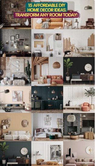15 Affordable DIY Home Decor Ideas: Transform Any Room Today!