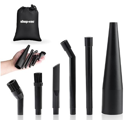 5 Best Professional-Grade Crevice Tools and Micro-Detailing Kits 6 Shop-Vac Micro Cleaning Nozzle Kit, 1-1/4" Detailed-Cleaning Attachments for Compact Wet Dry Shop Vacuum, Storage Bag Included, 6 Pieces