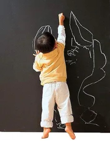 Self-Adhesive Blackboard Removable Chalkboard Wall Sticker for Home,Office & Decor 35.4" x 78.7"-Black