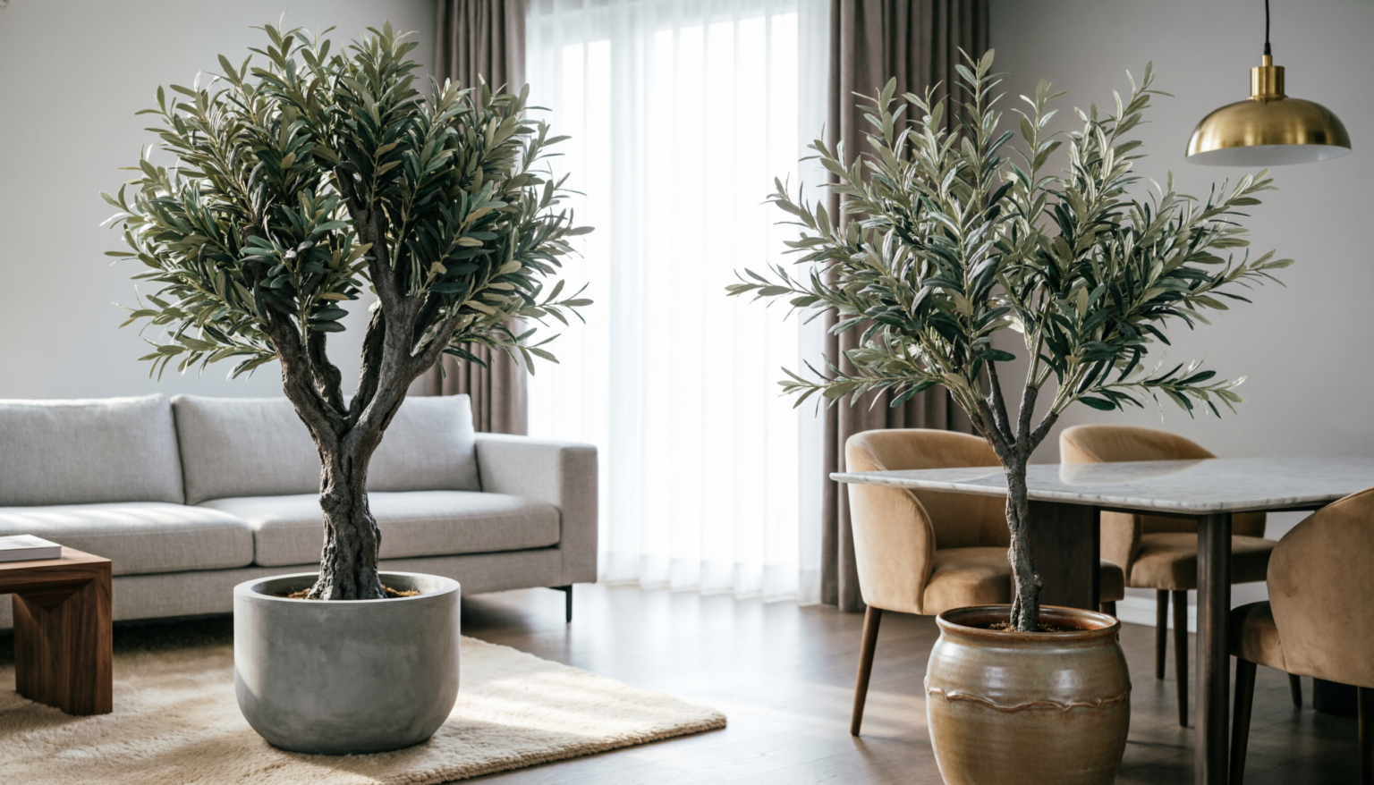 Best Realistic Faux Olive Trees for an Upscale Interior