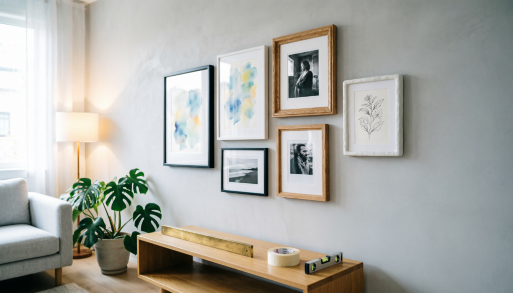How to Create a Balanced Gallery Wall without Measuring