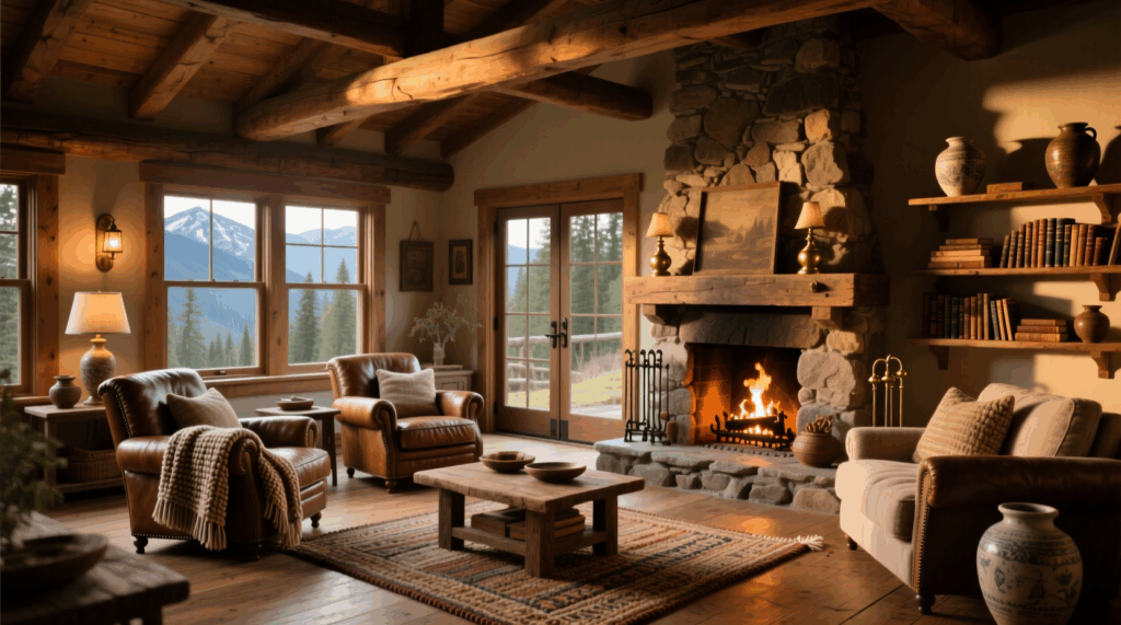 Image showcasing 10 Rustic Living Room Ideas: Create a Warm & Cozy Space