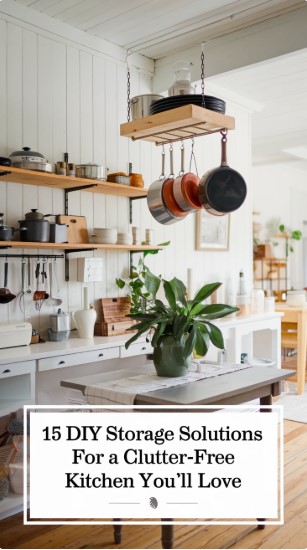 15 DIY Storage Solutions for a Clutter-Free Kitchen You’ll Love