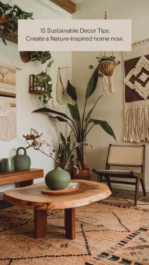 15 Sustainable Decor Tips: Create a Nature-Inspired Home Now