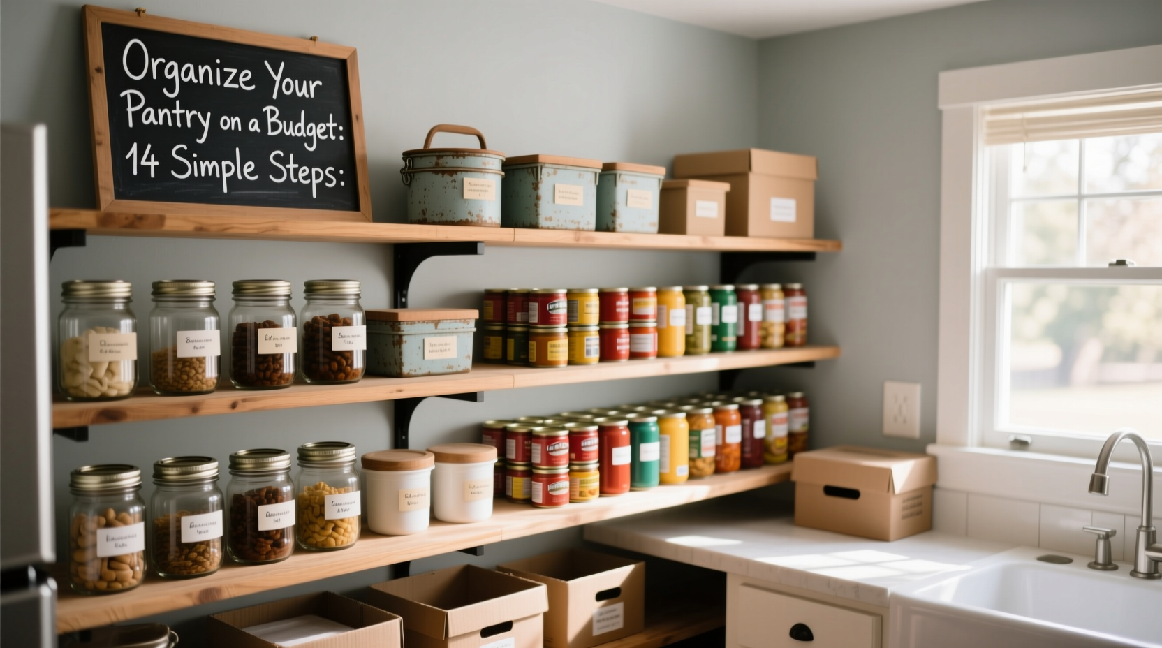 Organize Your Pantry on a Budget:14 Simple Steps