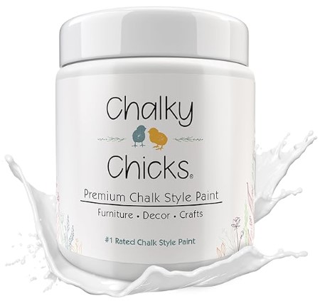 Chalk Paint - Chalk Paint for Furniture, Craft Paint, Cabinet Paint, Wood Paint, and Furniture Paint, Spray Paint-Ready for Home Decor - CottonTail (White) 16 Fl Oz (Pack of 1)