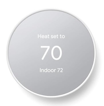 Google Nest Thermostat - Smart Thermostat for Home - Programmable Wifi Thermostat - Snow,1.07"D x 3.31"W x 3.31"H