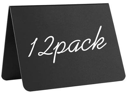12 Pack 4"x3"Mini Chalkboard Signs for Chalk Sign for Food - Party - Buffet - Table Sign Chalkboard - Wedding - Bakery - Small Chalkboard Sign - Mini Chalkboard Signs