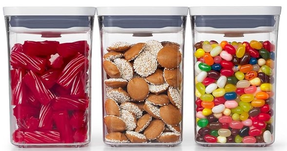Best Airtight Storage Containers for Professional Pantries 2 OXO Good Grips 3-PC Small Square Short POP Container Set