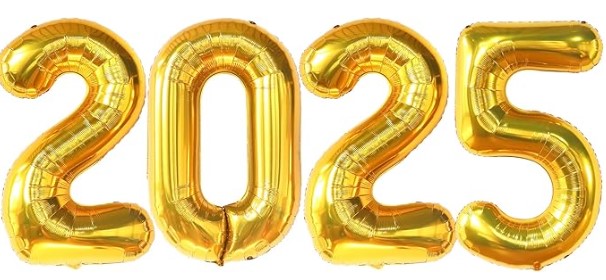 KatchOn, Giant 42 Inch Gold 2025 Balloons Number - New Years Decorations 2025 | Foil 2025 Balloon Numbers for 2025 New Years Eve Party Supplies | Happy New Year Decorations 2025 | NYE Decorations 2025