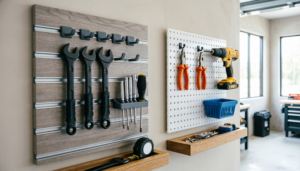 HOME 1 Slatwall vs. Pegboard: The Battle for Wall-Mounted Tool Organization