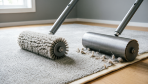 HOME 1 How brushroll stiffness affects carpet life