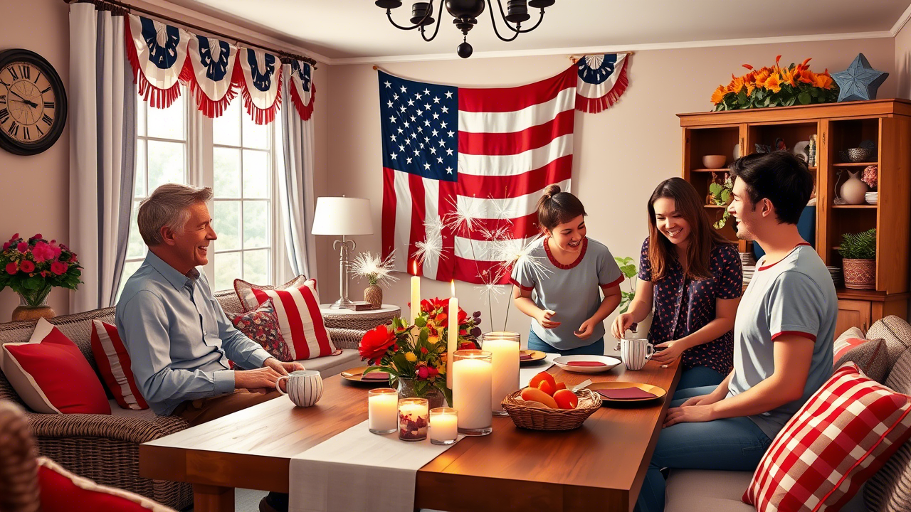 19 Patriotic Red, White, and Blue Decor Ideas