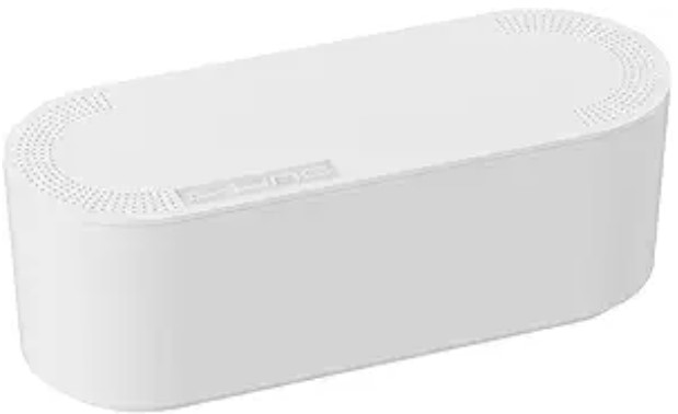 Top 5 Cable Management Boxes for Under-Desk Cord Chaos 2 D-Line Cable Management Box, Power Strip Holder, Floor Outlet Hider, Desk Cord Organizer, Cover TV Wires, 12.75" (L) x 5" (W) x 4.5" (H), for use with Power Strips up to 10.5in Length - Small, White