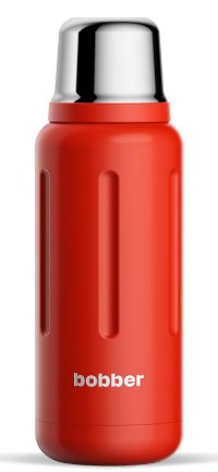 BOBBER 34 oz Stainless Steel Thermos for Tea, Coffee, and Cold Drinks BPA-Free, Dishwasher Safe Vacuum Insulated Water Bottle Keeps Hot for 48 Hours (Red)