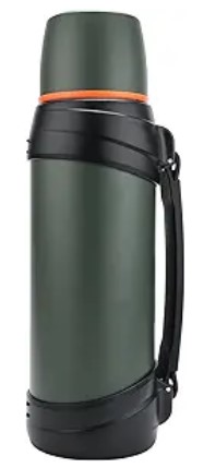 Large Thermosflask- 85oz Stainless Steel Insulated Bottle for Travel with BPA Free Cup - 2.5L Oversized Vacuum Insulated Thermoses with Handle and Strap for Hot & Cold Drinks(Green)