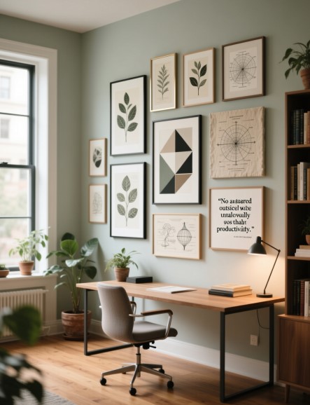15 Home Office Wall Art Ideas for a Productive, Stylish Space