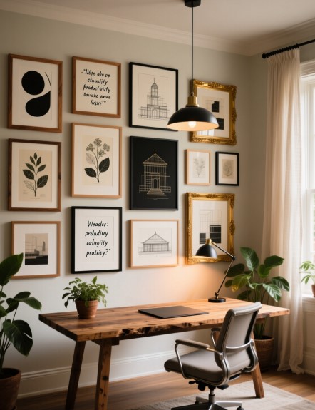 15 Home Office Wall Art Ideas for a Productive, Stylish Space