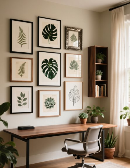 15 Home Office Wall Art Ideas for a Productive, Stylish Space