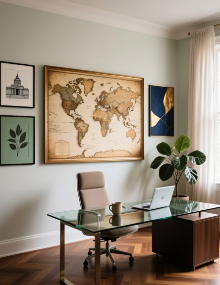 15 Home Office Wall Art Ideas for a Productive, Stylish Space