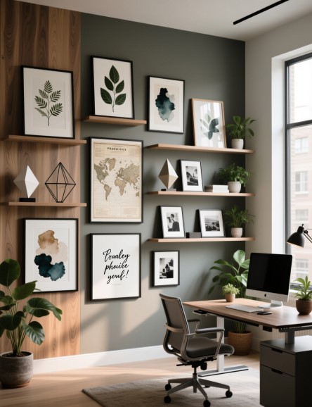 15 Home Office Wall Art Ideas for a Productive, Stylish Space