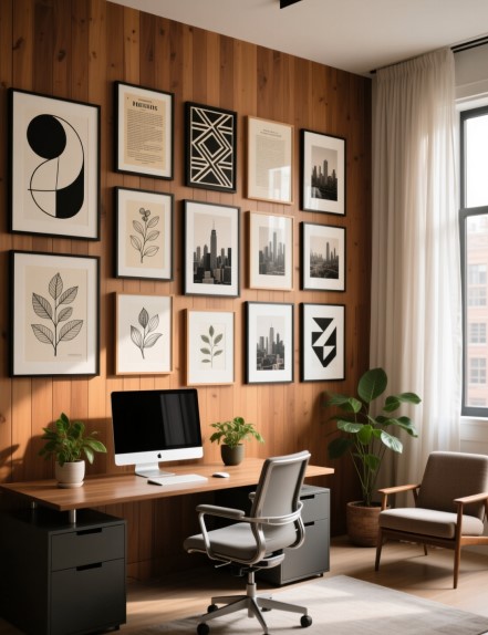 15 Home Office Wall Art Ideas for a Productive, Stylish Space