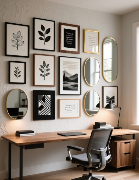 15 Home Office Wall Art Ideas for a Productive, Stylish Space