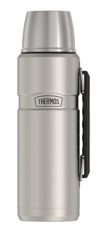 THERMOS Stainless King Vacuum-Insulated Beverage Bottle, 40 Ounce, Matte Stainless Steel