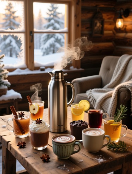 Vacuum Flask Recipes: 9 Cozy Winter Drinks