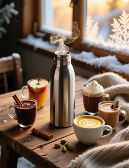 Vacuum Flask Recipes: 9 Cozy Winter Drinks