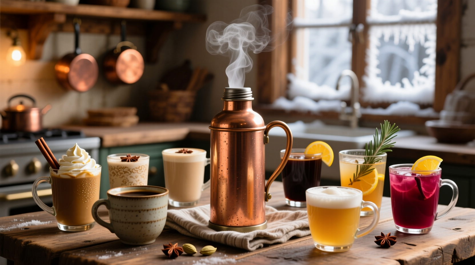 Vacuum Flask Recipes: 9 Cozy Winter Drinks