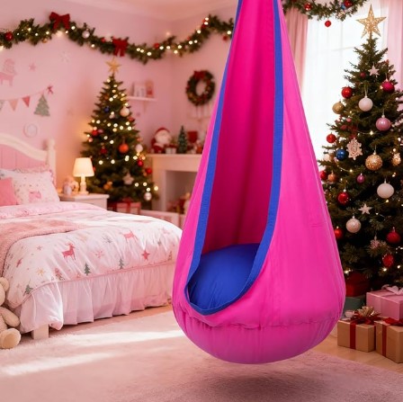 7 Kids’ Room Decor Ideas to Inspire Imaginative Play 5 Y- STOP Kids Pod Swing Seat, Hanging Hammock Chair Swing with Inflatable Pillow, Sensory Swing Chair with Pocket for Outdoor and Indoor (Pink and Blue) pcs