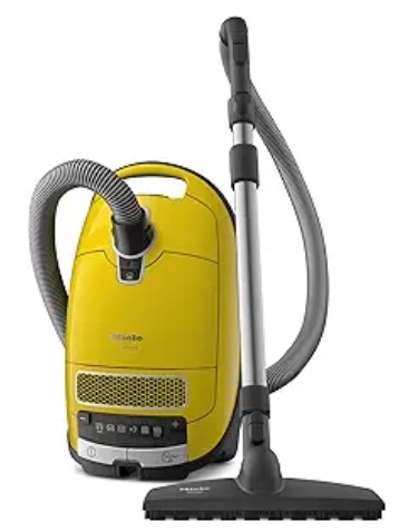 Miele C3 vs Sebo D4: High-Pile Carpet Winner? 3 Miele Complete C3 Calima Bagged Canister Vacuum Cleaner with Turbobrush floorhead, Suitable for Low-Medium Pile Carpet and Hard Floors, in Curry Yellow