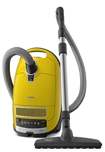 5 Best Vacuums for Ultra-Plush Silk Carpets: Glide Easy? 3 Miele Complete C3 Calima Bagged Canister Vacuum Cleaner with Turbobrush floorhead, Suitable for Low-Medium Pile Carpet and Hard Floors, in Curry Yellow