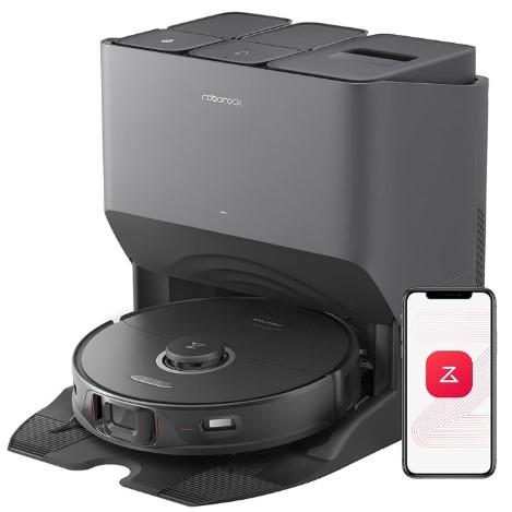 Self-Emptying Vacuums for 3+ Shedding Dogs 2 roborock S8 Pro Ultra Robot Vacuum and Mop, Auto Drying, Auto Mop Washing, Self Emptying, Self Refilling, Liftable Dual Brush & Sonic Mop, 6000Pa Suction, Obstacle Avoidance(RockDock Ultra Series)