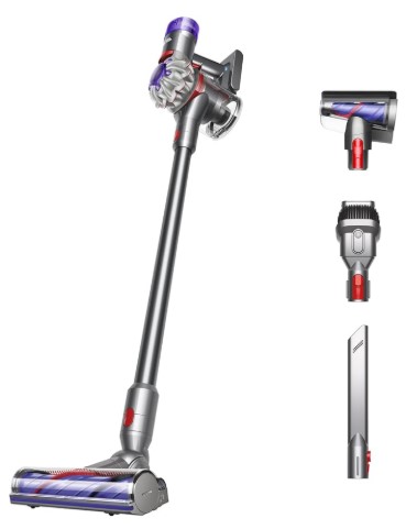 5 Best Lightweight Vacuums for Seniors with Arthritis 3 Dyson V8 Cordless Vacuum, Cleans Hard Floors and Carpets, Detangles, Converts to Handheld, 115AW, 2 Power Modes, Up to 40 Minutes¹