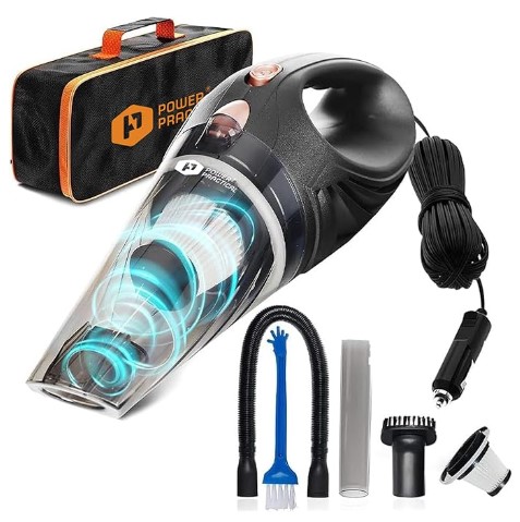 5 Best Handheld Vacuums for Luxury Car Interiors 6 THISWORX Car Vacuum Cleaner - Portable, High Power, Handheld Vacuums w/ 3 Attachments, 16 Ft Cord & Bag - 12v, Auto Accessories Kit for Interior Detailing - Black