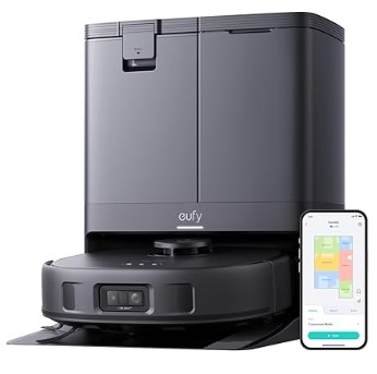 Best Self-Emptying Vacuums for Pets: Avoid Obstacles 2 eufy X10 Pro Omni Robot Vacuum and Mop Combo, Incredible Suction, Dual Mops with 12 mm Auto-Lift and Carpet Detection, AI Obstacle Avoidance, Auto Mop Washing&Drying, Self-Emptying, Self-Refilling