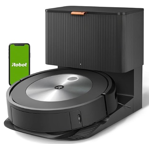 Best Self-Emptying Vacuums for Pets: Avoid Obstacles 3 iRobot Roomba j7+ (7550) Self-Emptying Robot Vacuum – Uses PrecisionVision Navigation to Identify & Avoid Objects Like Socks, Shoes, & Pet Waste, Smart Mapping, Self-Empty for Up to 60 Days